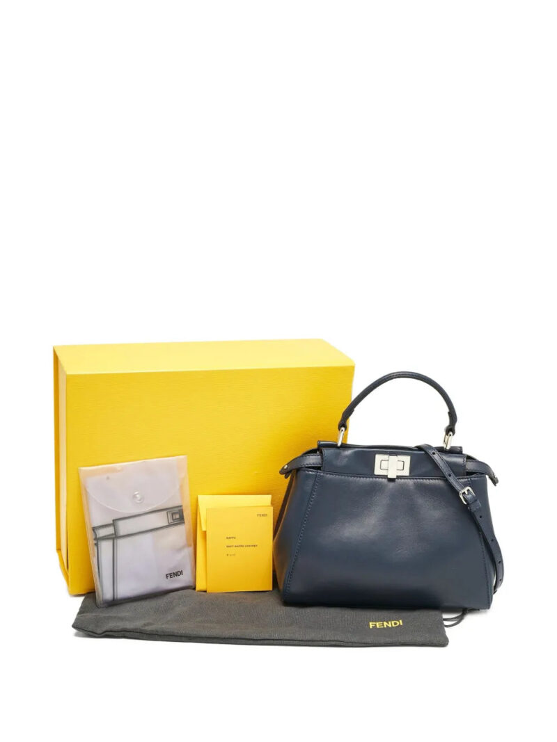 Fendi Peekaboo leather tote bag