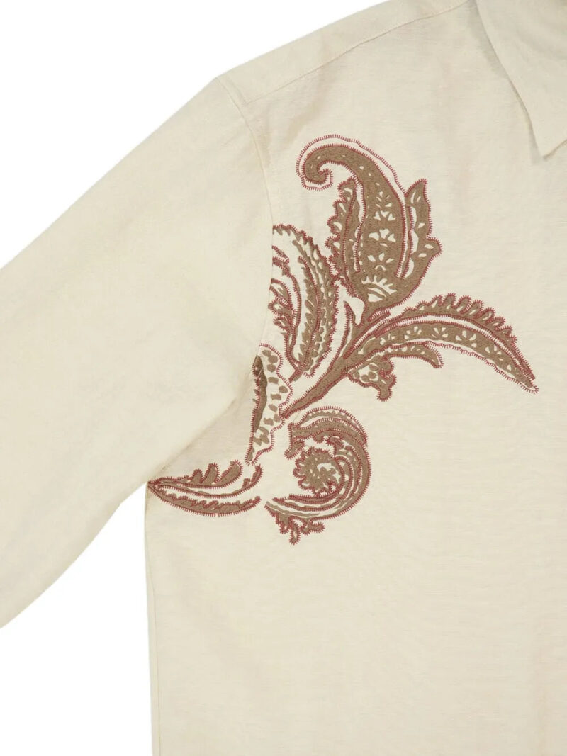 COMMAS paisley-embroidered long-sleeve shirt