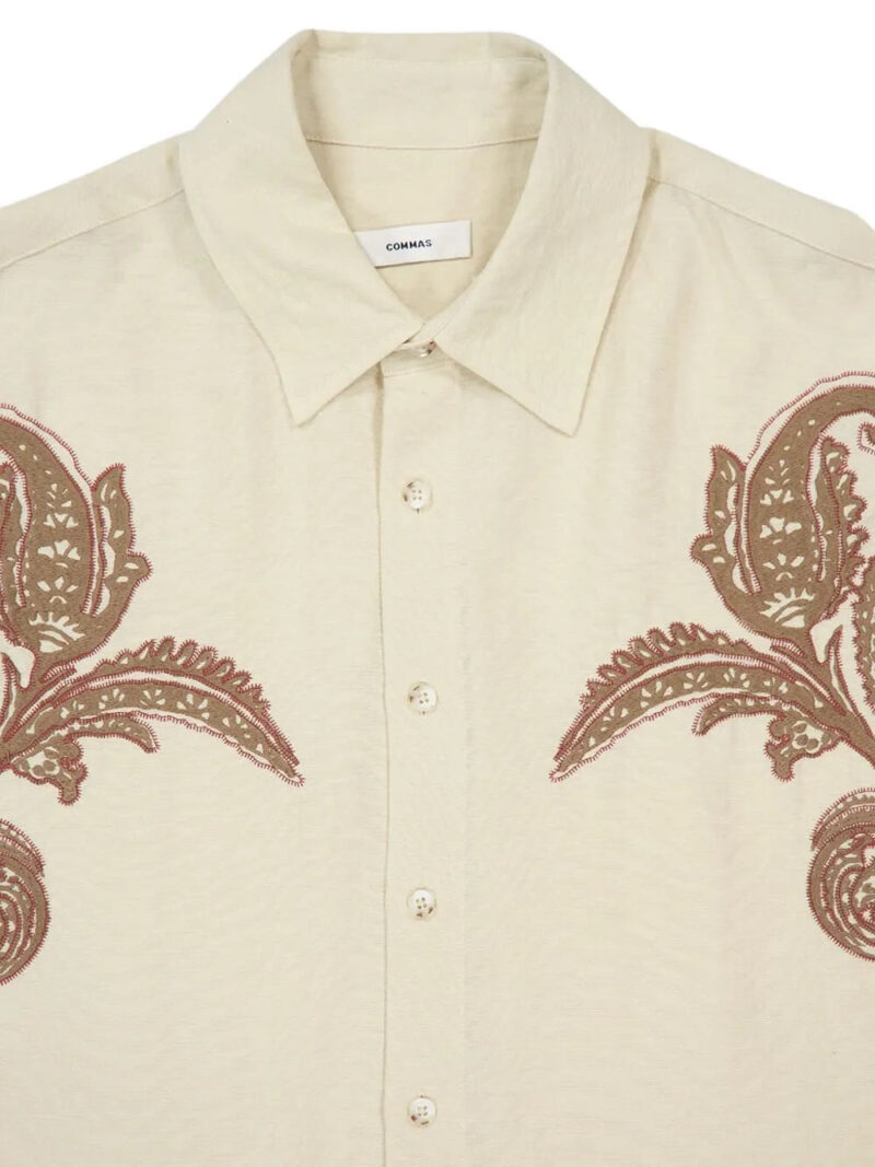 COMMAS paisley-embroidered long-sleeve shirt