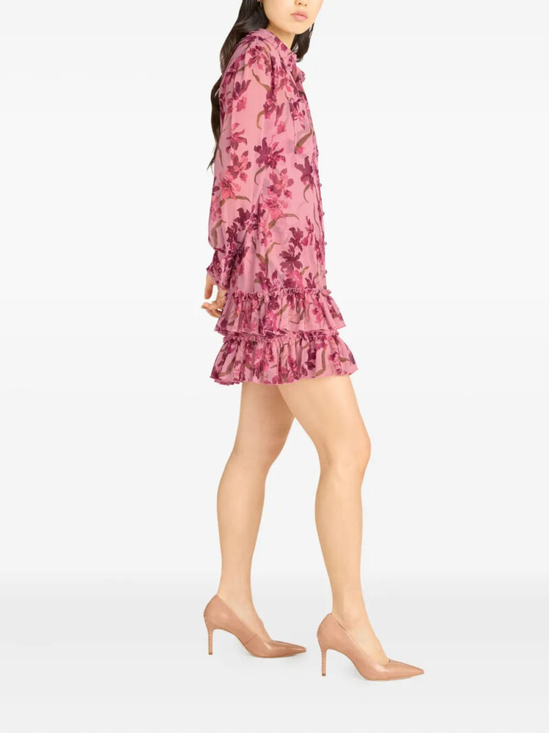 Cinq A Sept  floral-print ruffled dress