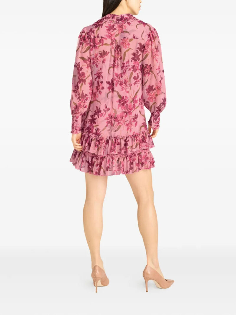Cinq A Sept  floral-print ruffled dress