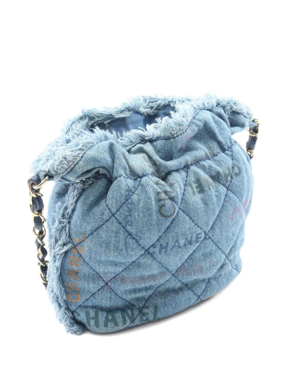 CHANEL small denim shoulder bag - Image 2