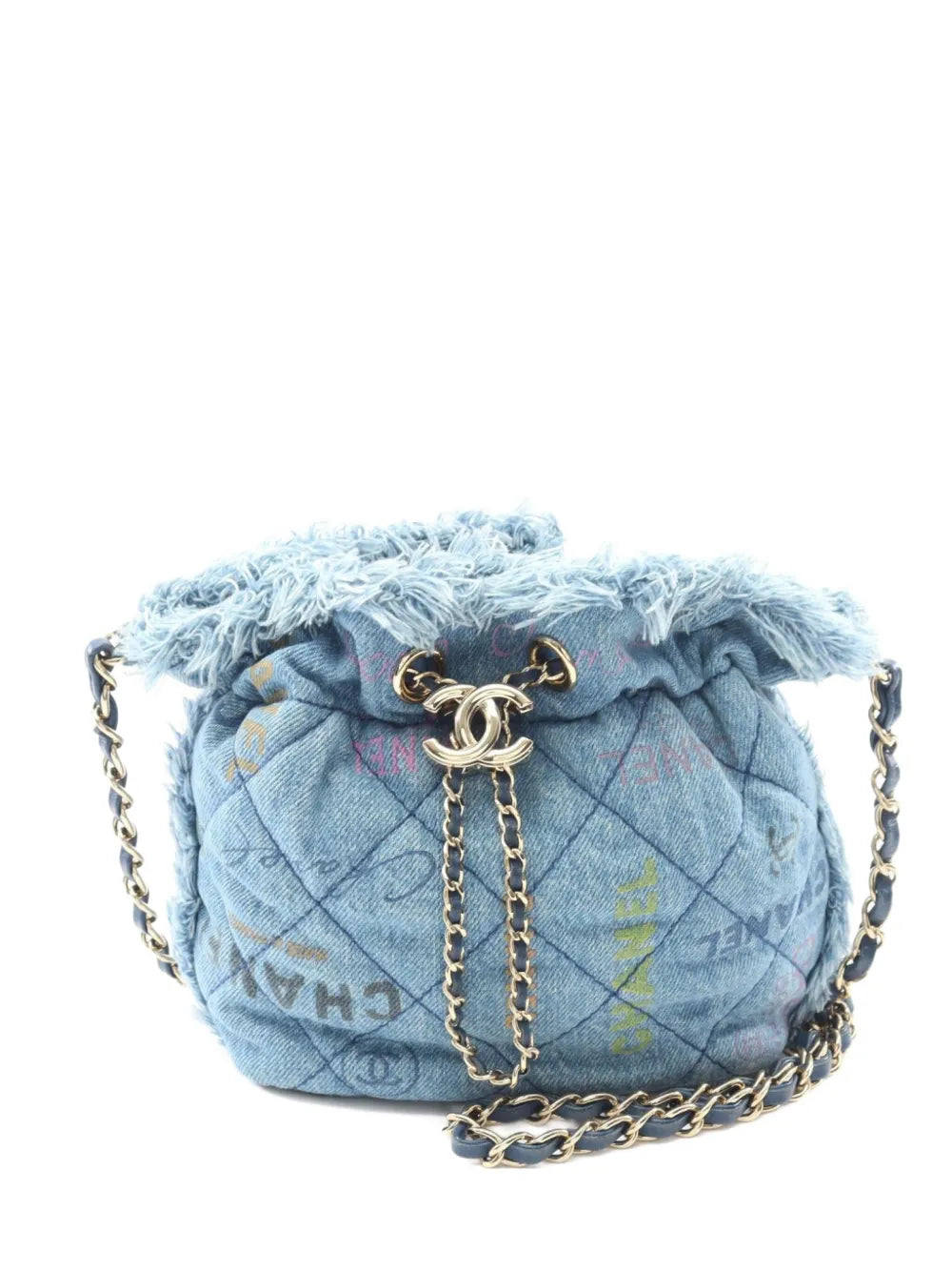 CHANEL small denim shoulder bag