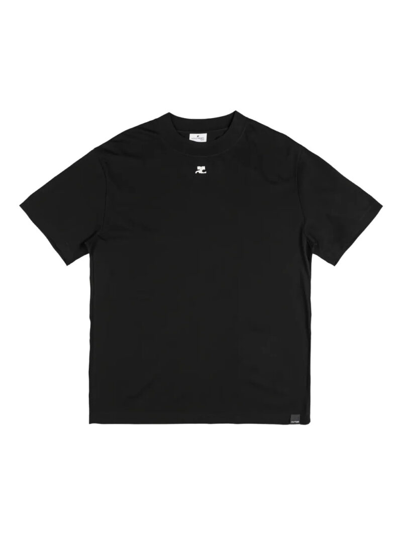 Courrèges  logo-embroidered T-shirt