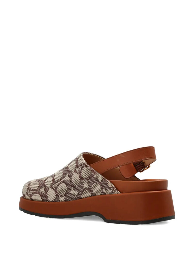 Coach slingback-jacquard flat mules