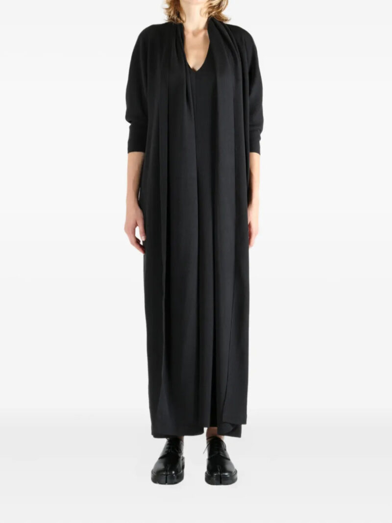 Cortana  Niza draped three-quarter sleeve maxi dress