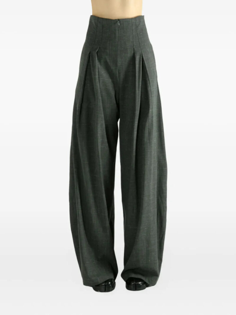 Cortana Tiempo pleated palazzo pants