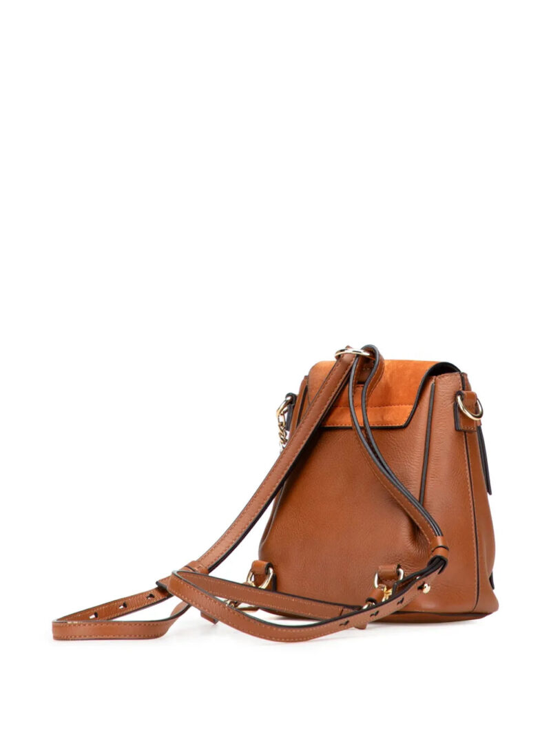 Chloé Mini Calfskin and Suede Faye backpack