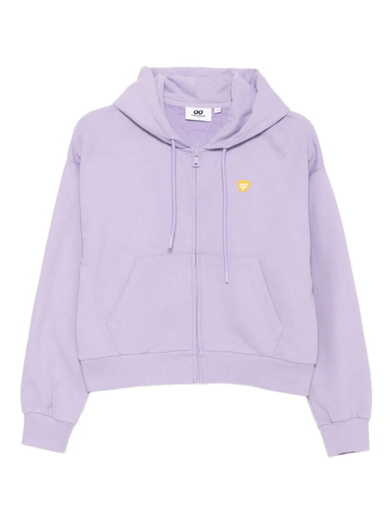CHOCOOLATE  logo-appliqué cotton hoodie