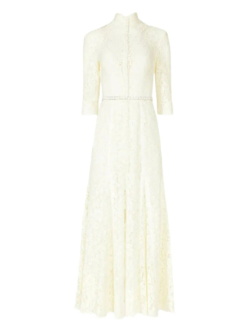 Costarellos  Junia illusion-neckline maxi dress