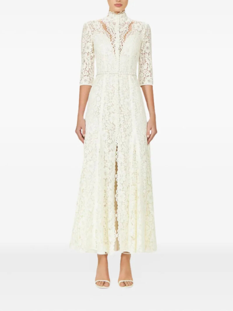 Costarellos  Junia illusion-neckline maxi dress