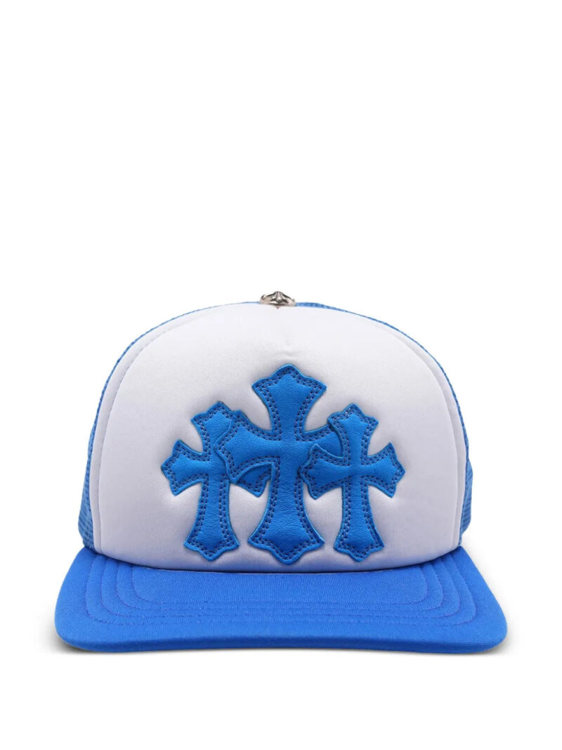 Chrome Hearts  Cemetery cross-patch trucker hat