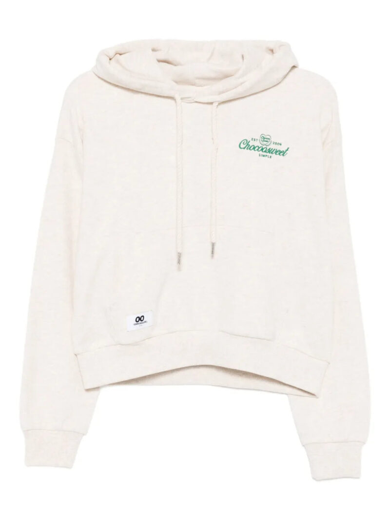 CHOCOOLATE  logo-embroidered hoodie