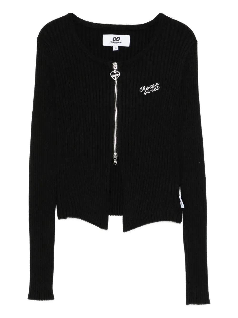 CHOCOOLATE logo-embroidered blouse