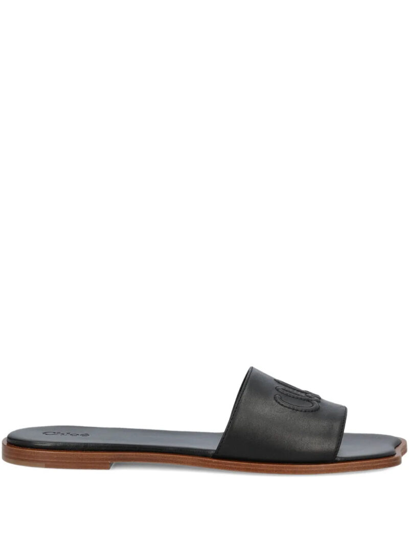 Chloé  logo-embellishment flat sandals