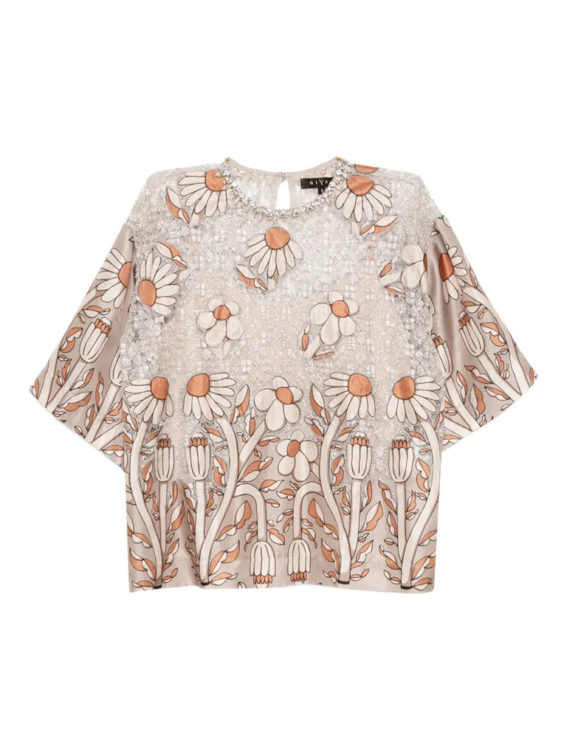 Biyan  floral-print top