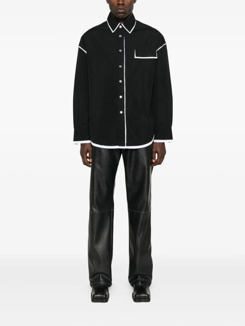 Feng Chen Wang  contrast-trim shirt