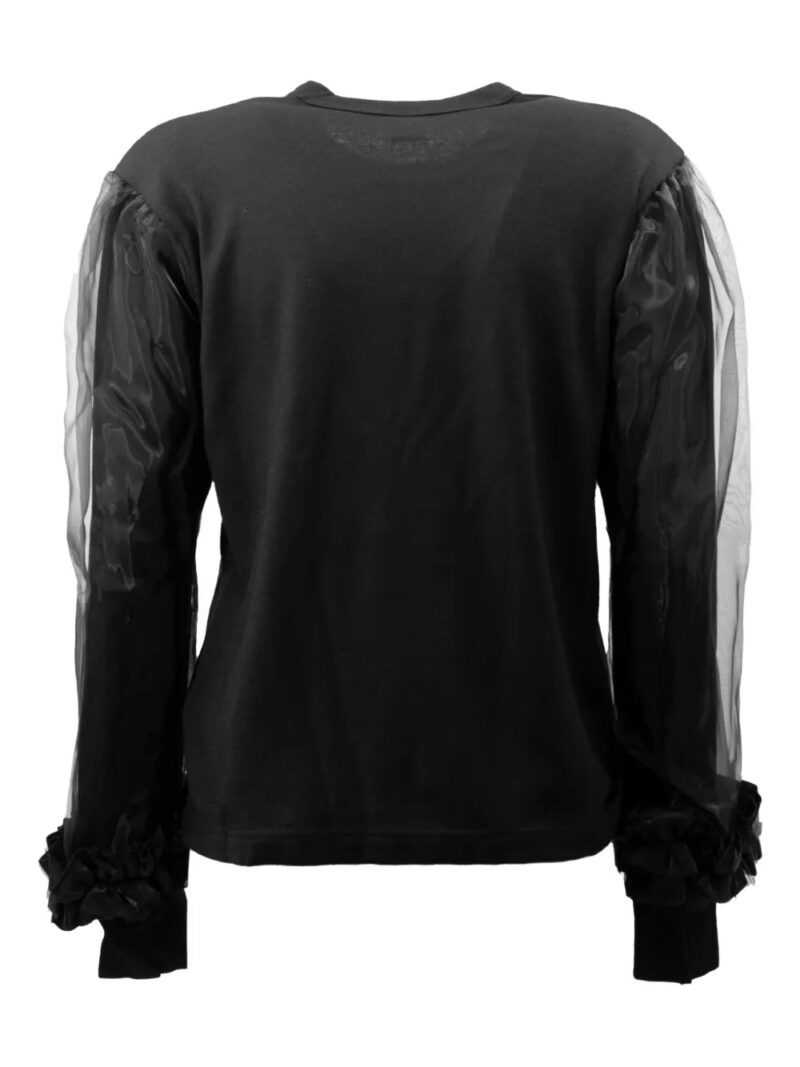 Comme Des Garçons  sheer-sleeve sweatshirt