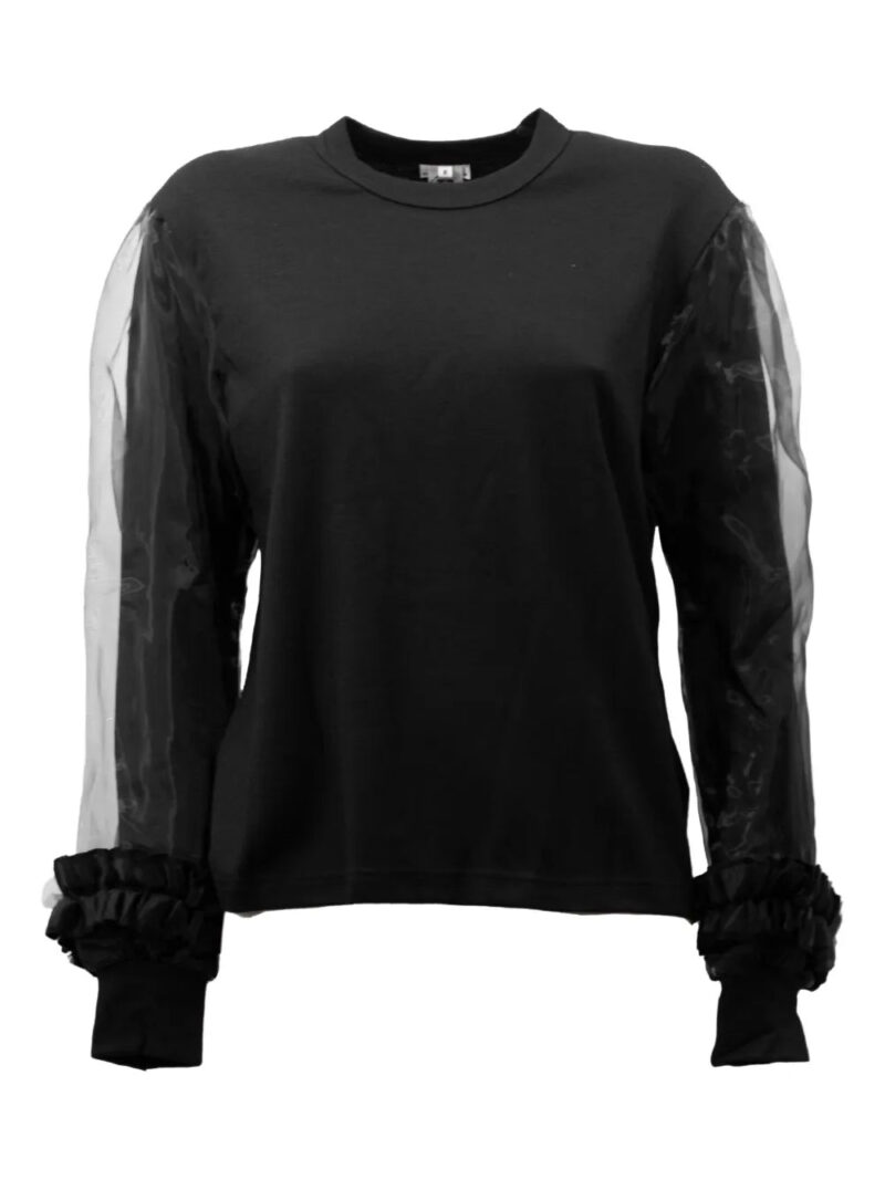 Comme Des Garçons  sheer-sleeve sweatshirt