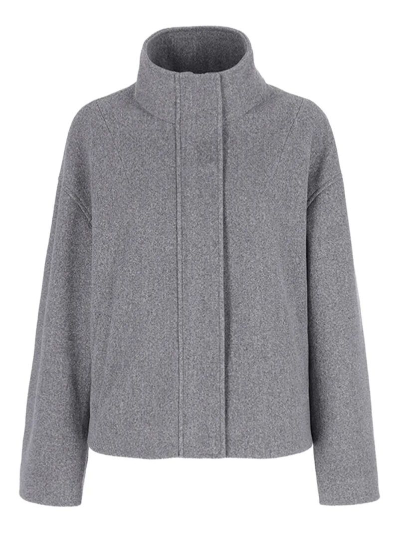 CONTE OF FLORENCE  high-neck zip-front jacket