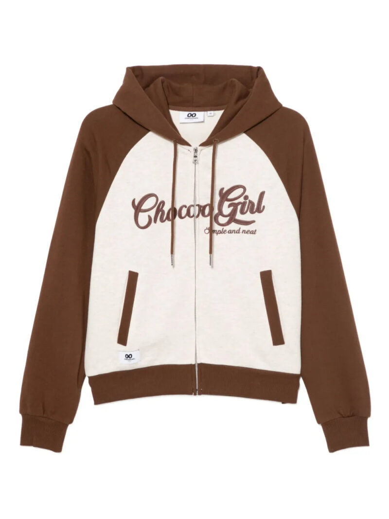 CHOCOOLATE  logo-embroidered hoodie