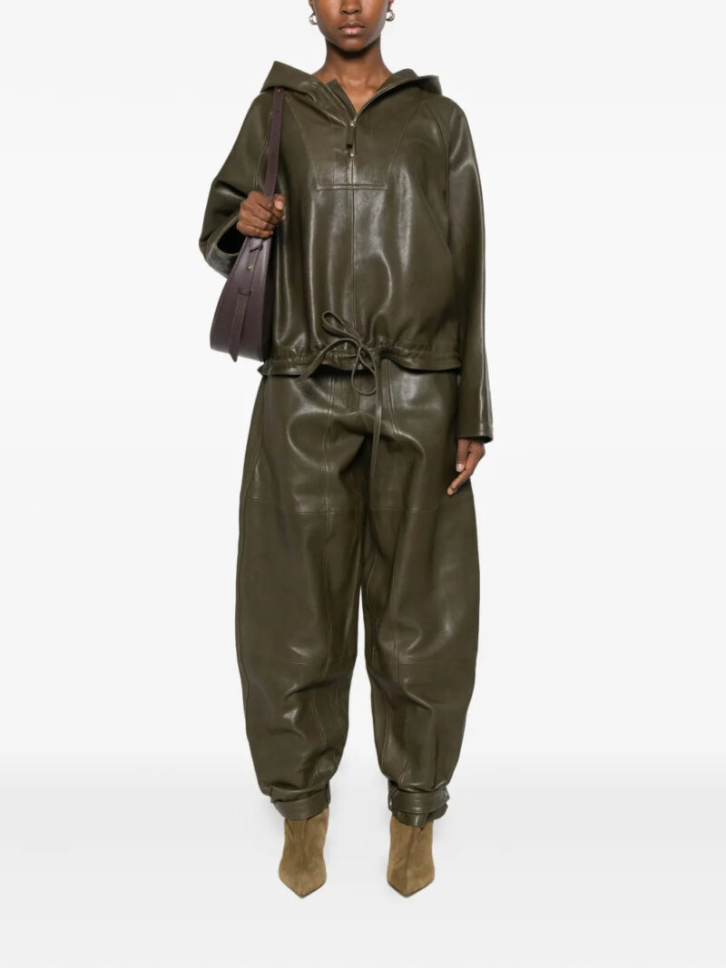 Co  leather hoodie