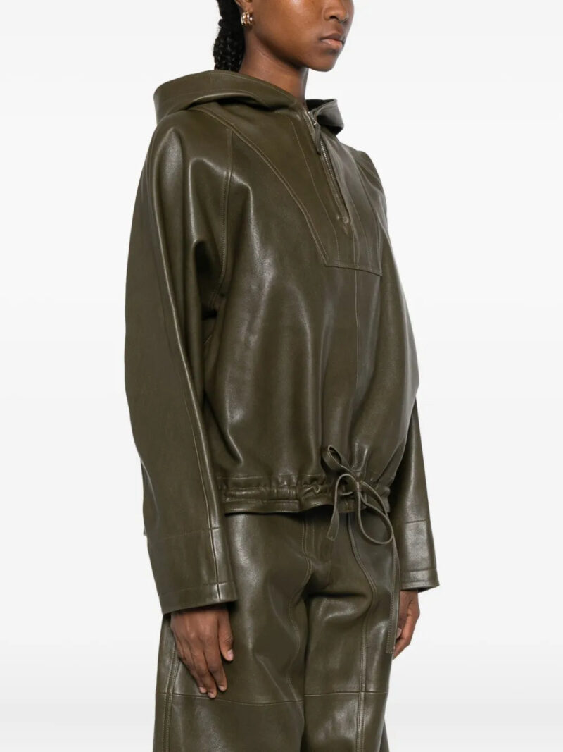 Co  leather hoodie