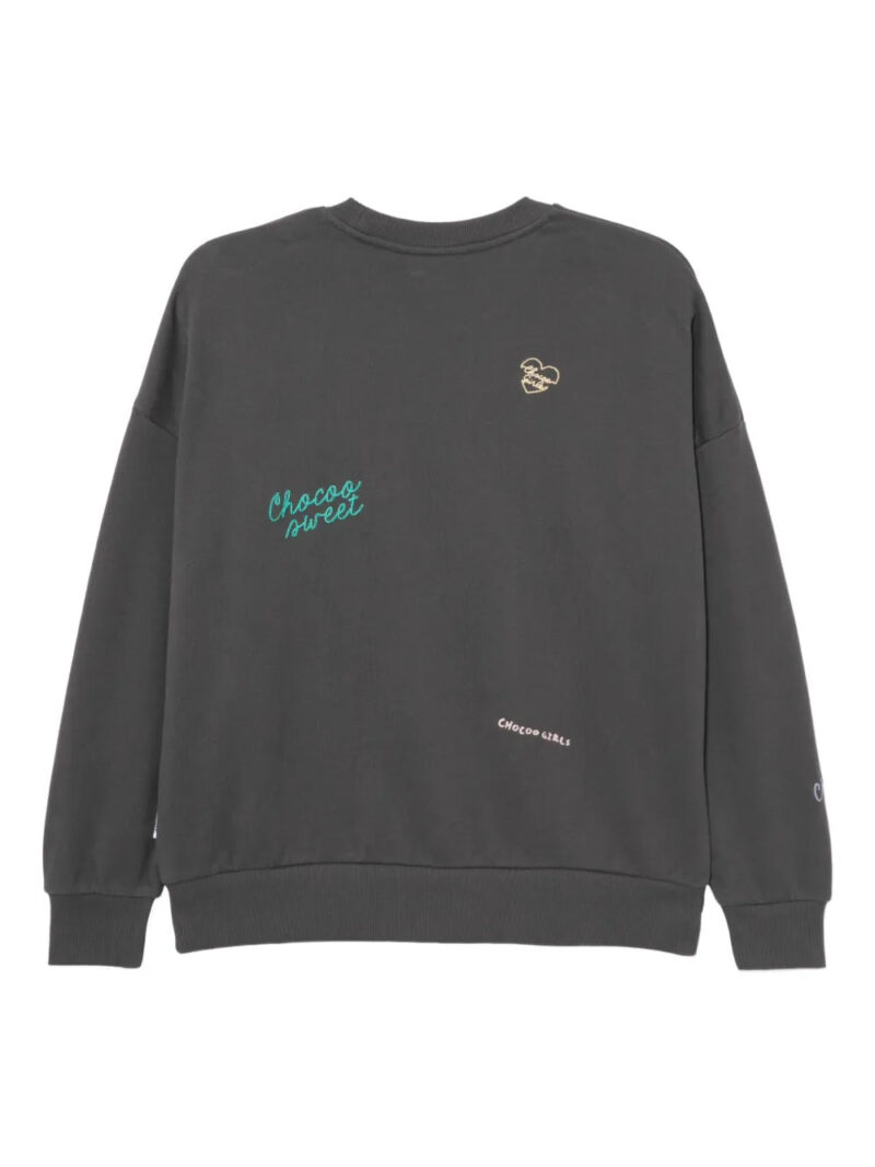 CHOCOOLATE  logo-embroidered sweatshirt