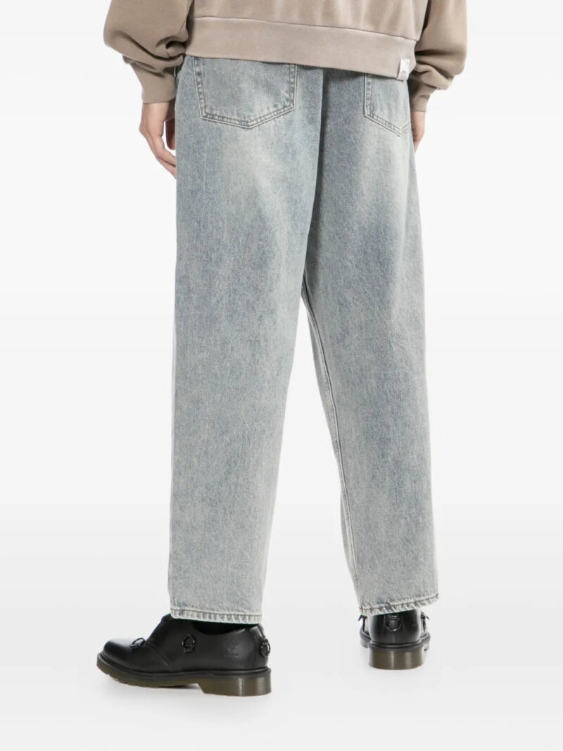 CHOCOOLATE  bear-embroidered jeans