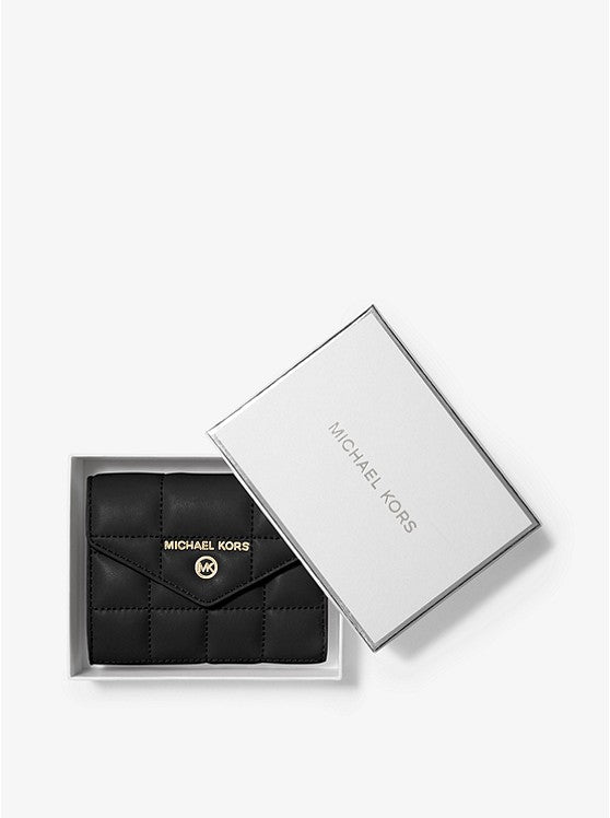 MICHAEL MICHAEL KORS Medium Quilted Leather Envelope Wallet Bag