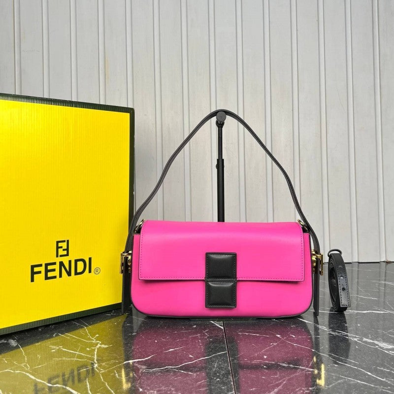 Fendi_Baguette_Twist_Premium_Shoulder_Crossbody_Bag_With_OG_Box_&_Dust_Bag_&_2_Belts