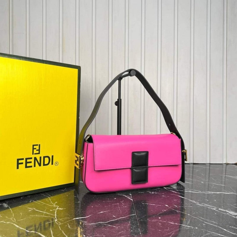 Fendi_Baguette_Twist_Premium_Shoulder_Crossbody_Bag_With_OG_Box_&_Dust_Bag_&_2_Belts