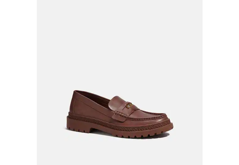 Coach Loafer With Signature Coin