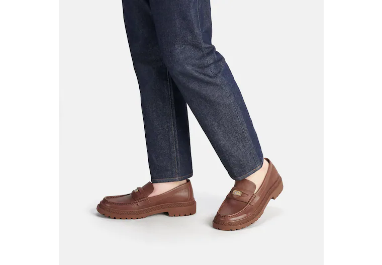 Coach Loafer With Signature Coin