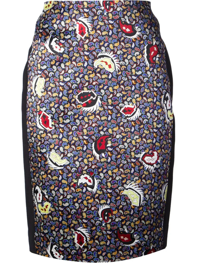 Balenciaga  paisley print pencil skirt