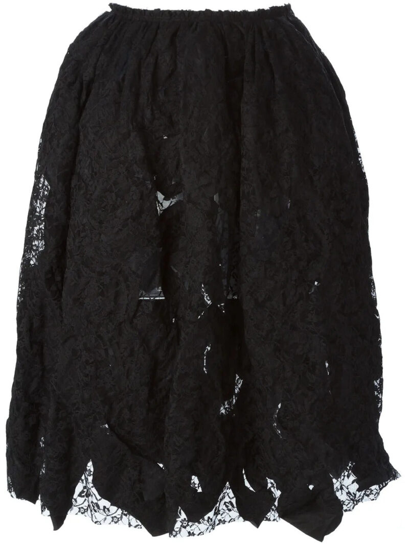 Comme Des Garçons  reversible lace skirt