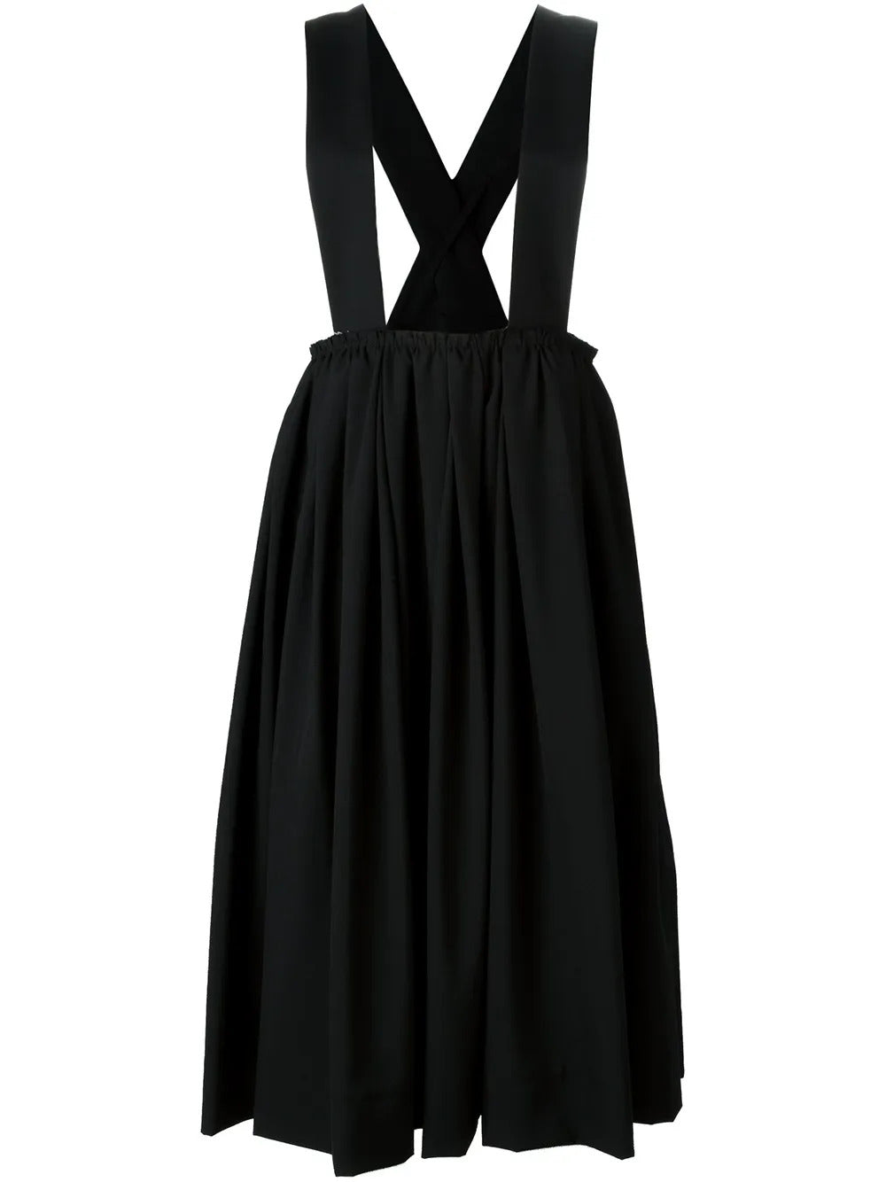 Comme Des Garçons suspenders pleated skirt