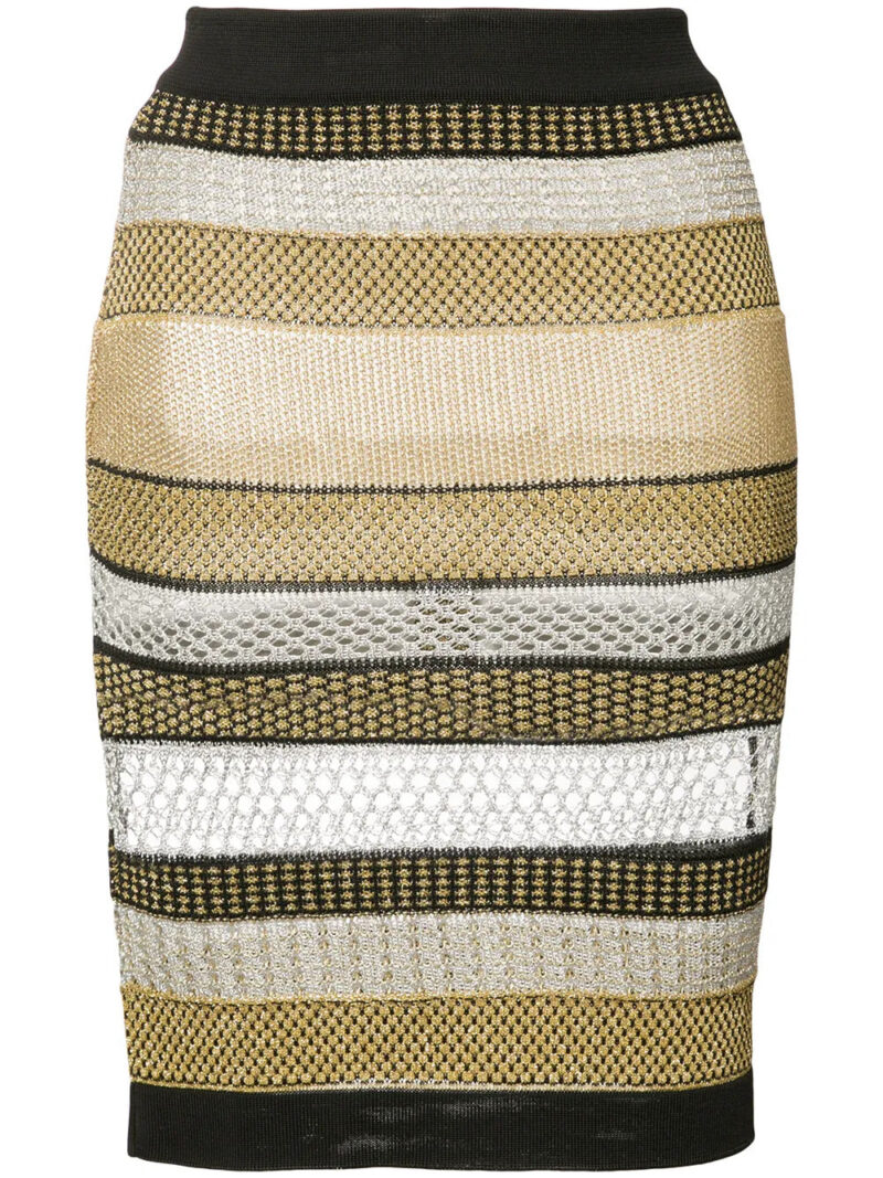 Balmain  striped skirt