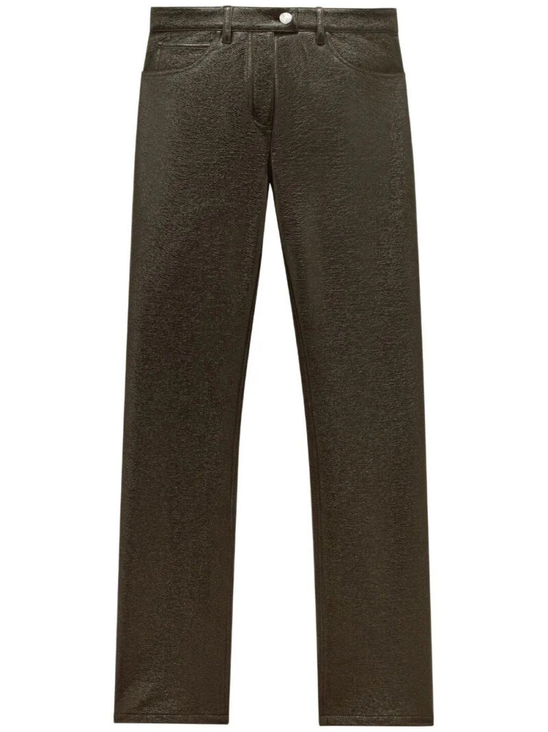 Courrèges  5-pocket vinyl straight trousers