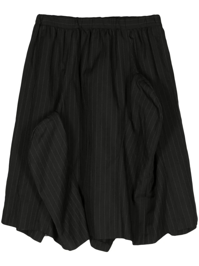 Comme Des Garçons Comme Des Garçons  asymmetric pinstriped skirt