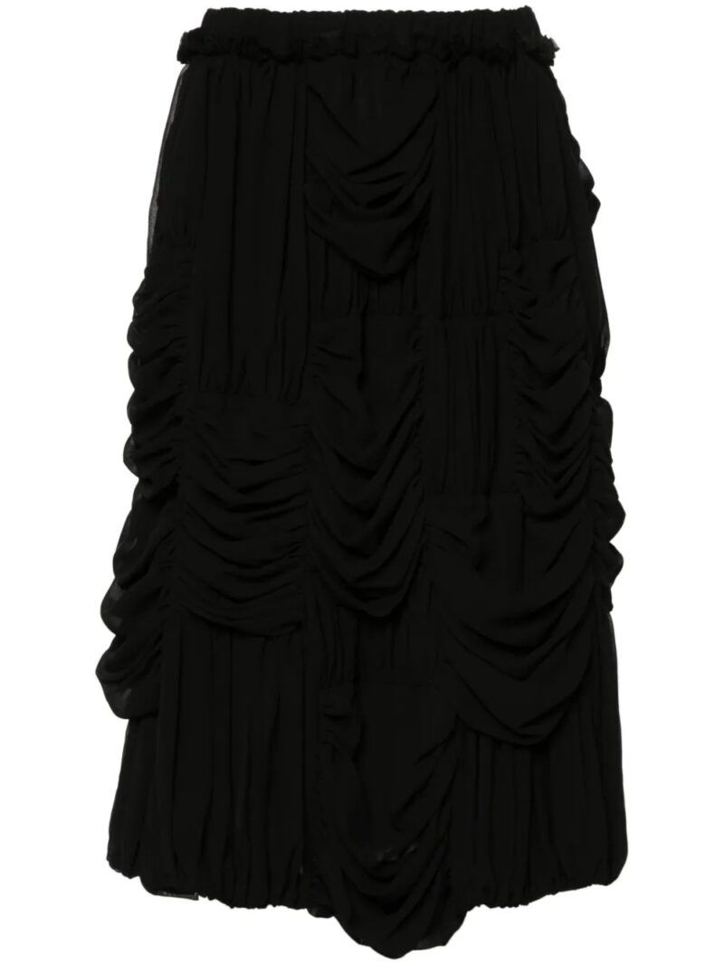 Comme Des Garçons Comme Des Garçons  draped midi skirt