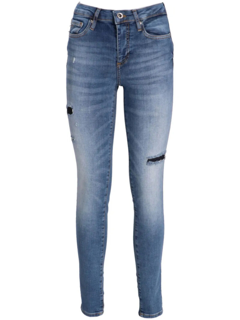 Armani Exchange  distressed skinny jeans
