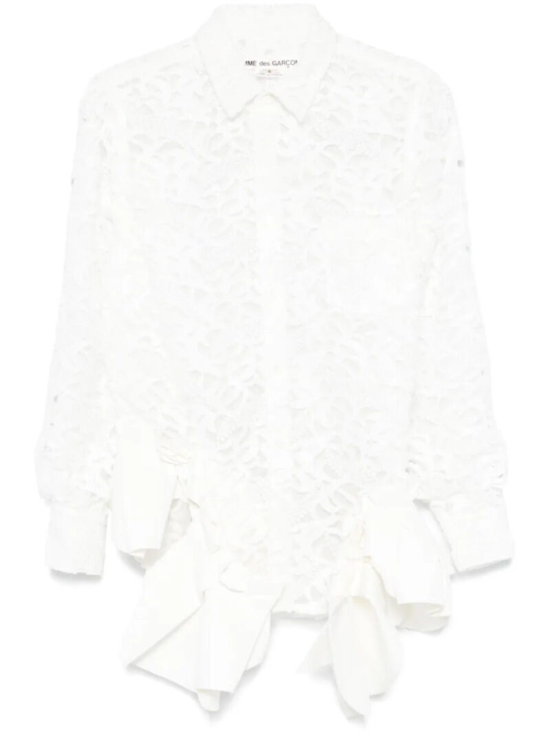 Comme Des Garçons  guipure-lace shirt