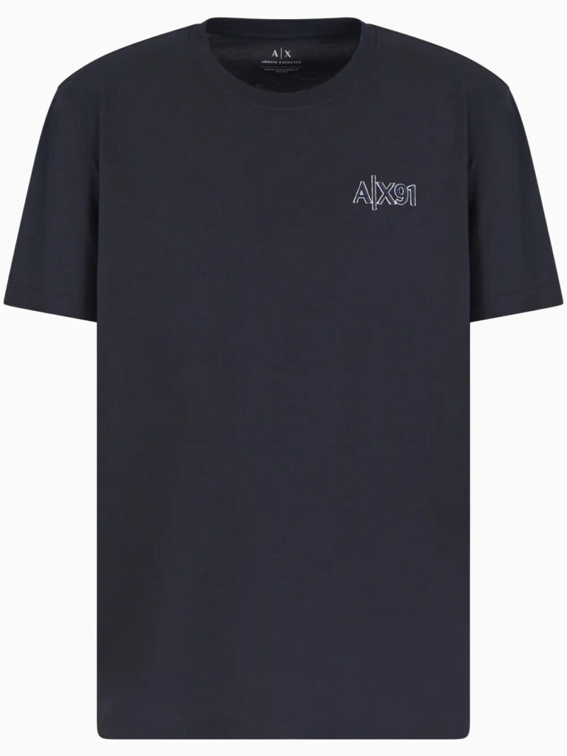Armani Exchange  logo-embroidered T-shirt