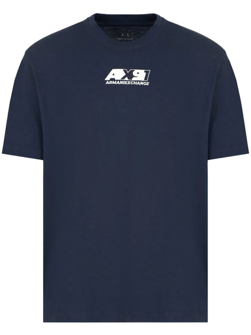 Armani Exchange  logo-embroidered T-shirt