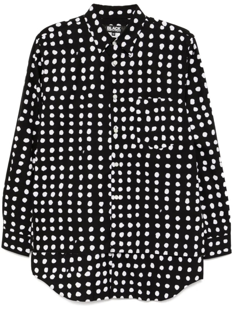 Black Comme Des Garçons Filip Pagowski polka-dot shirt