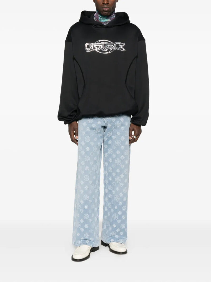 Casablanca  monogram-pattern jeans