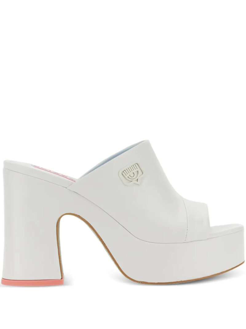 Chiara Ferragni 85mm platform eyelike-embellished pumps