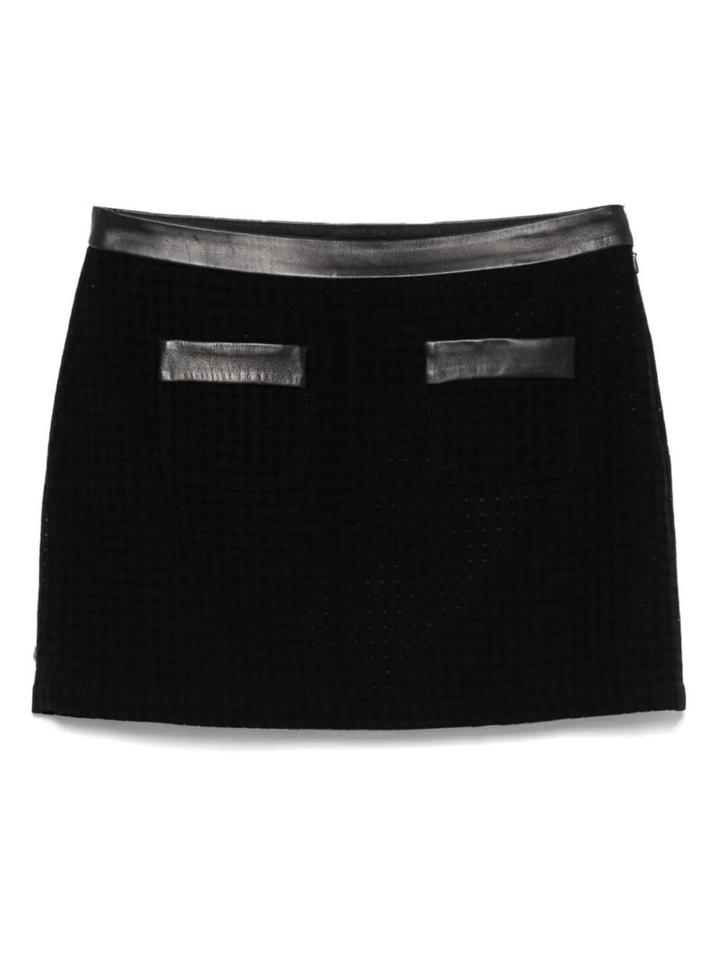 Casablanca  open-weave tailored mini skirt