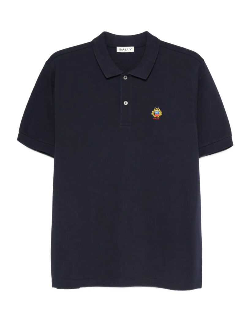 Bally logo-patch polo shirt